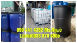 Thùng phuy nhựa 120 lít đựng hóa chất, thùng phuy nhựa 220 lít vận chuyển hóa chất