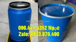 Thùng phuy nhựa 120 lít tại gò vấp, thùng phuy nhựa đựng 100 lít tân bình