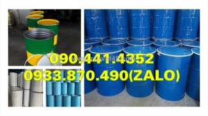 Thùng phuy nhựa 220 lít đựng chất thải nhà máy, thùng phuy nhựa 120 lít đựng hải sản đông lạnh