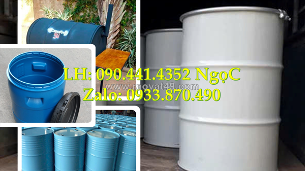 Thùng phuy nhựa 220 lít đựng thực phẩm lên men, thùng phuy nhựa 120 lít đựng nước giải khát
