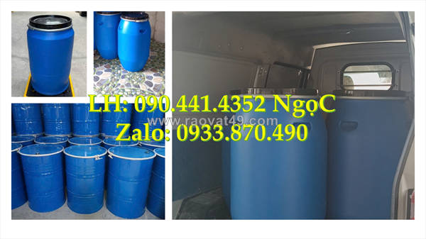 Thùng phuy nhựa 220 lít đựng thực phẩm lên men, thùng phuy nhựa 120 lít đựng nước giải khát