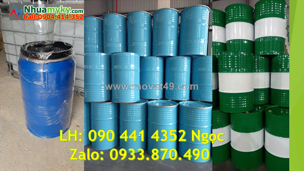 Thùng phuy nhựa 30 lít đựng nước uống, thùng phuy nhựa 50 lít đựng nguyên liệu