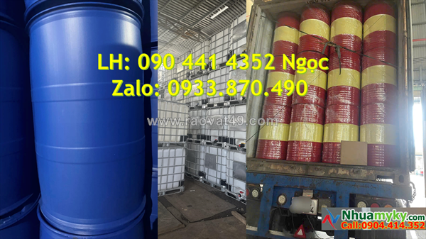 Thùng phuy nhựa 60 lít tại gò vấp, thùng nhựa 120 lít tại tân bình