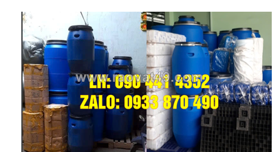 Thùng phuy nhựa nắp kín tưới tiêu cây trồng, thùng phuy nhựa đựng thực phẩm chăn nuôi