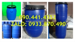 Thùng phuy nhựa qua sử dụng 220 lít, thùng phuy sắt đựng hóa chất dễ cháy