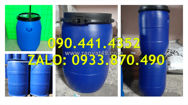 Thùng phuy nhựa qua sử dụng 220 lít, thùng phuy sắt đựng hóa chất dễ cháy