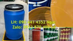 Thùng phuy sắt 220 lít làm bàn ghế, thùng phuy sắt 220 lít đựng thuốc nổ