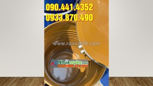 Thùng phuy sắt cũ tráng epoxy, thùng phuy sắt đựng hóa chất qua sử dụng