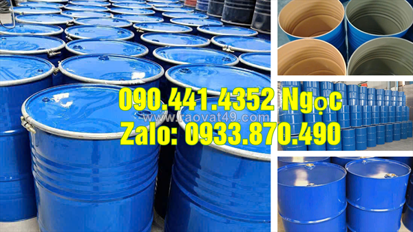 Thùng phuy sắt đựng hóa chất 220 lít đựng thành phần hóa học mạnh tại tphcm
