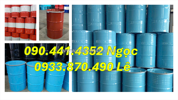 Thùng phuy sắt vận chuyển chất thải, thùng phuy sắt đựng hóa chất tẩy rửa mạnh