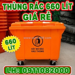 Thùng rác công nghiệp giá tận xưởng- thùng rác 120l 240l giá rẻ- lh 0911082000