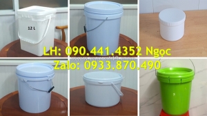 Thùng sơn nhựa 30 lít, vỏ thùng sơn 22 lít, thùng nhựa 20 lít đựng sơn nội thất