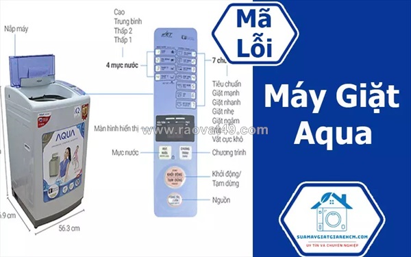 Tổng hợp mã lỗi máy giặt aqua thường gặp và cách sửa hiệu quả nhất