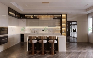 Tủ bếp gỗ công nghiệp mdf đẹp, hiện đại | báo giá mới nhất