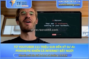 Từ youtuber 111 triệu sub đến kỹ sư ai: pewdiepie khiến cả internet bất ngờ!