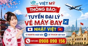 Tuyển đại lý vé máy bay narita – tp.hcm thu nhập hấp dẫn