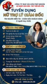 Tuyển dụng nữ trợ lý giám đốc