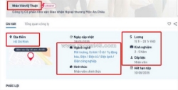 Tuyển gấp công nhân (lò đốt/xử lý hoặc tái chế)
