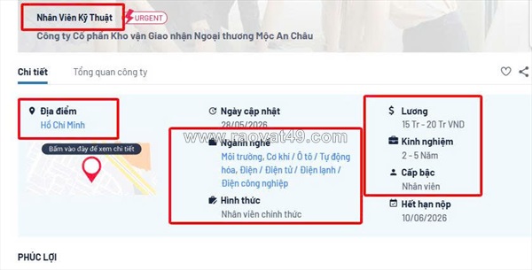 Tuyển gấp công nhân (lò đốt/xử lý hoặc tái chế)