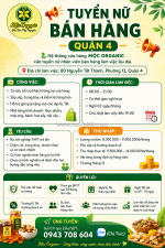Tuyển nữ nhân viên bán hàng quận 4