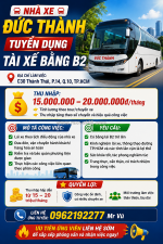 Tuyển tài xế bằng b2 tp.hcm