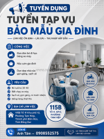 Tuyển tạp vụ – bảo mẫu gia đình biên hòa
