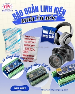 Ứng dụng của gói hút ẩm silica gel trong bảo quản linh kiện điện tử
