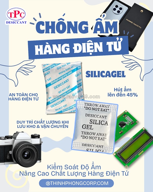 Ứng dụng của gói hút ẩm silica gel trong bảo quản linh kiện điện tử