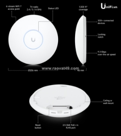 Unifi u7-pro – chuẩn wi-fi 7 mới cho doanh nghiệp và nhà thông minh hiện đại