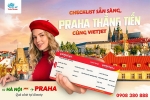 Vietjet giảm 15% giá vé deluxe đi praha