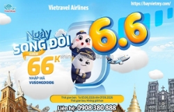 Vietravel airlines ưu đãi ngày song đôi 06/06