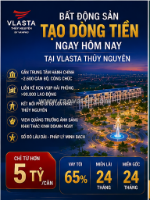 Vlasta thủy nguyên bất động sản dòng tiền ngay từ hôm nay