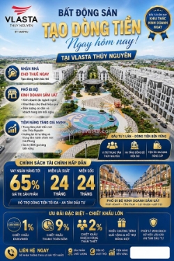 Vlasta thủy nguyên - nhận nhà ngay - khai thác kinh doanh ngay