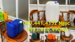Vỏ can nhựa 20 lít, can nhựa 22 lít đựng tinh dầu, can nhựa 24 lít đựng hương liệu, can 30 lít chứa chất tạo mùi