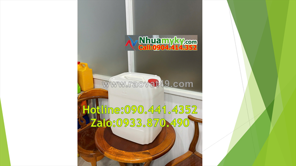 Vỏ can nhựa 25 lít dày, can nhựa 20 lít trong đựng thực phẩm