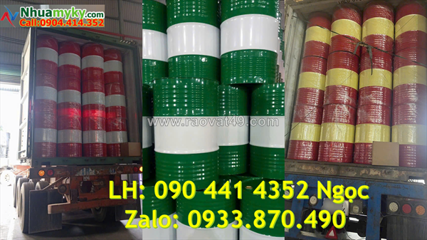 Vỏ thùng phuy sắt đựng dung dịch, thùng phuy sắt giá bao nhiêu