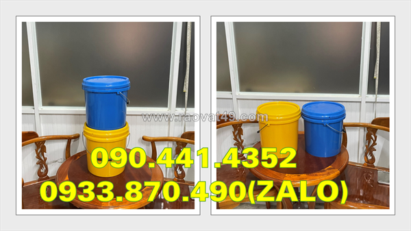 Vỏ thùng sơn 22 lít vuông, chuyên sx vỏ thùng nhựa 20 lít đựng sơn cao cấp, chống thấm dính