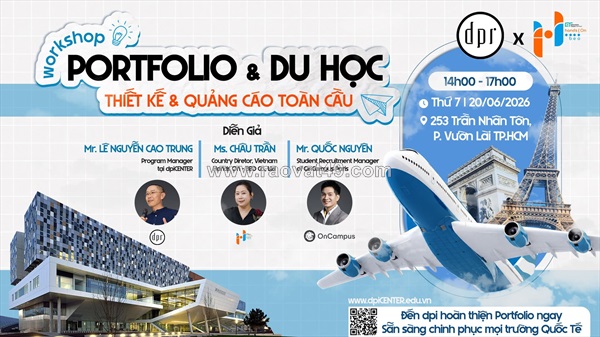 Workshop : portfolio du học ngành thiết kế - quảng cáo toàn cầu