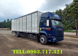 Xe tải jac dawos thùng kín container 3 cửa hông