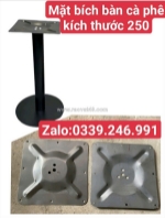 Xường sản xuất mặt bích bàn cà phê kt 250x250mm