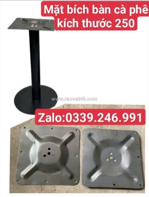 Xường sản xuất mặt bích bàn cà phê kt 250x250mm