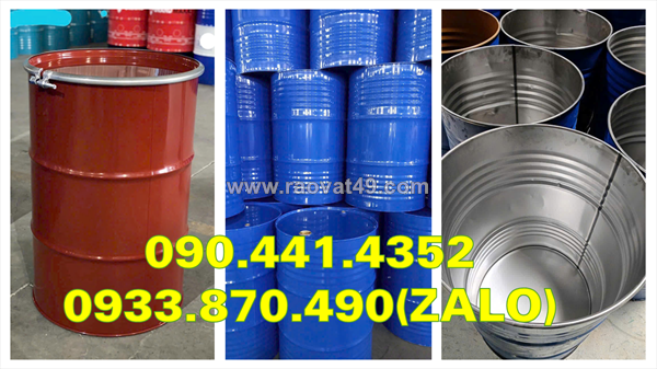 Xưởng thùng phuy sắt 220 lít đựng hóa chất giá cạnh tranh, thùng phuy sắt 220 lít hàng tuyển chọn