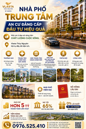 💵 bỏ hơn 4 tỷ – nhận dòng tiền ngay: nhà đầu tư đang chọn vlasta thủy nguyên