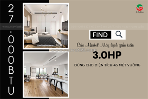 Bán giá rẻ máy lạnh giấu trần 3hp cho phòng 45m² đang gây bão thị trường máy lạnh