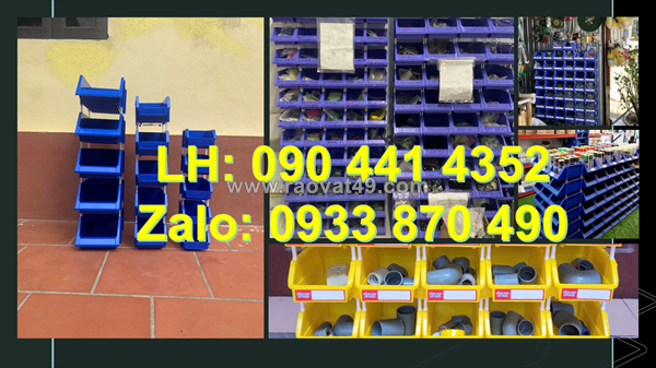 Bán khay nhựa đựng phụ tùng, khay nhựa đựng linh kiện, kệ nhựa đựng thiết bị máy móc