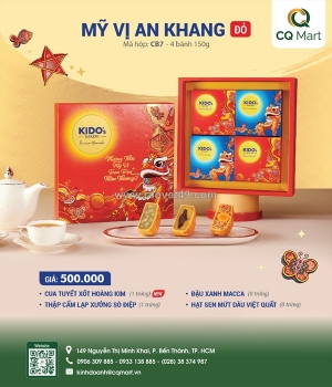 Bánh trung thu kido - mỹ vị an khang đỏ