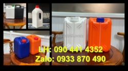 Báo giá can nhựa 0.5 lít tròn, can nhựa 1 lít trong, can nhựa 2 lít màu đen mẫu tròn