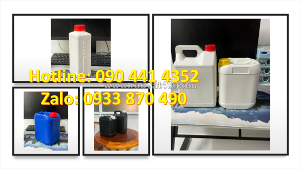 Báo giá can nhựa 2 lít đựng các chất ngành dược, can nhựa 5 lít đựng dung dịch ngâm
