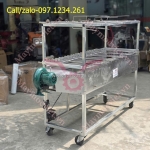 Bếp nướng than hoa quạt gió 2 tầng 22 xiên vmn225