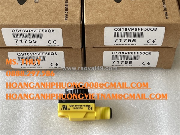 Bình dương - qsvp6ff50q8 - cảm biến quang banner